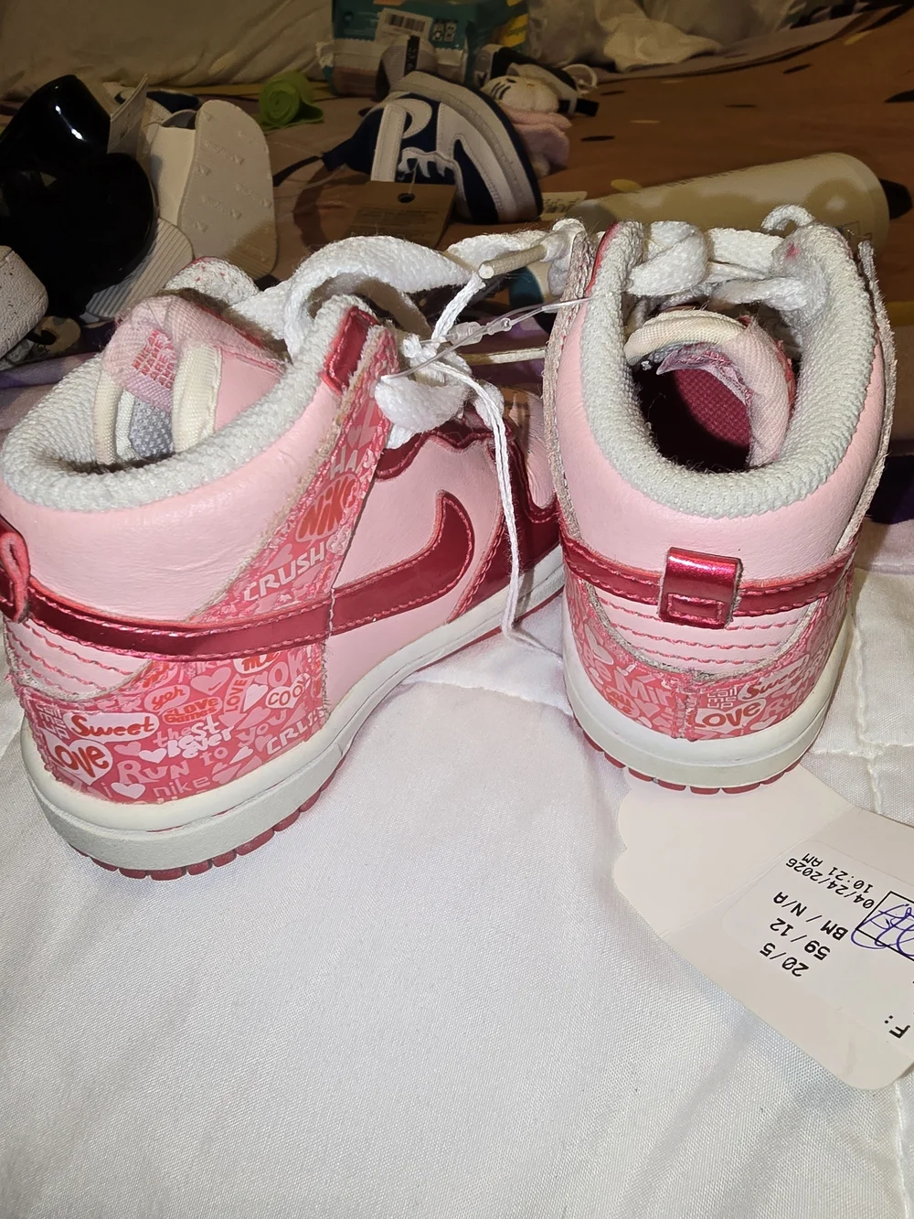 Nike Kids' Pink High-Top Sneakers - Shimmer Pink